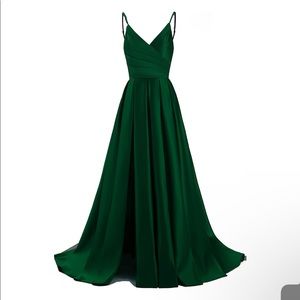 green prom dress